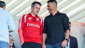 Marco Silva e Rui Costa assistem ao jogos dos juniores na Youth League