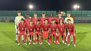 Onze inicial da Seleção sub-15 frente à África do Sul