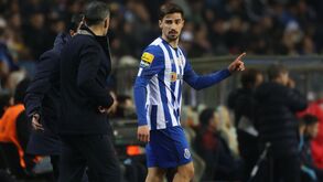 Sérgio Conceição com o filho Rodrigo no FC Porto
