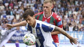 Dominguez, aqui contra o FC Porto, não jogou na Taça da Liga