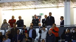 Varandas assistiu ao jogo com os gansos na tribuna