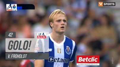 GOLO! FC Porto, V. Froholdt aos 42', Marítimo 1-1 FC Porto