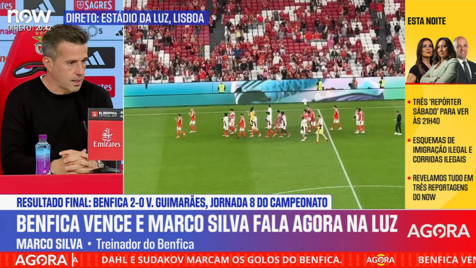 A conferência de imprensa completa de Marco Silva após o triunfo do Benfica sobre o V. Guimarães