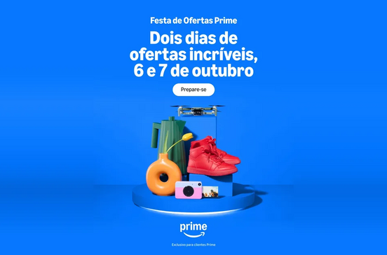 Festa de Ofertas Prime: dois dias de descontos a 6 e 7 de outubro