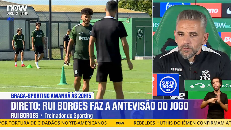 Treinador do Sporting questionado sobre a polémica entre Jorge Jesus e o capitão da Seleção Nacional