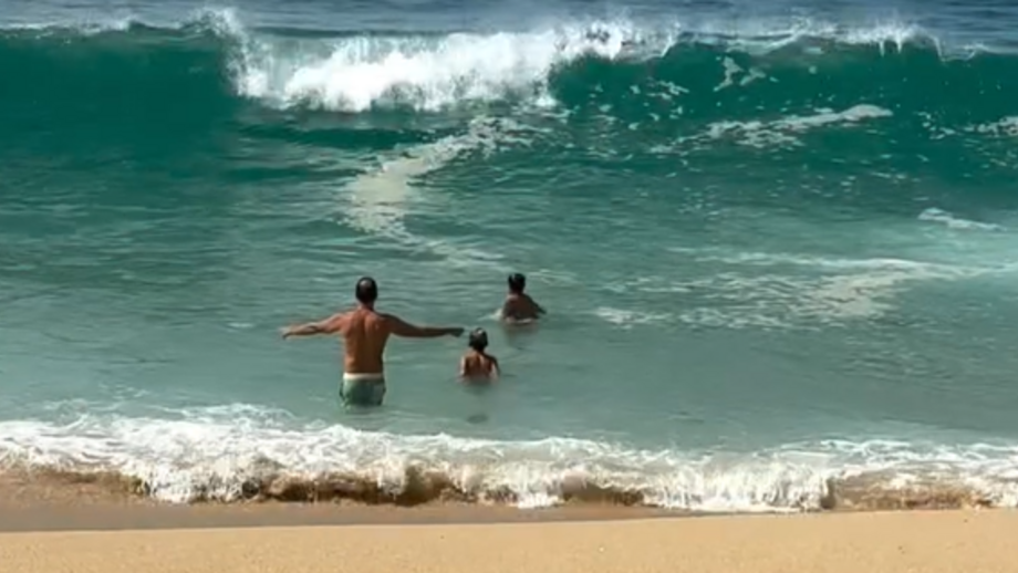 Presidente do Sporting foi à praia com a família