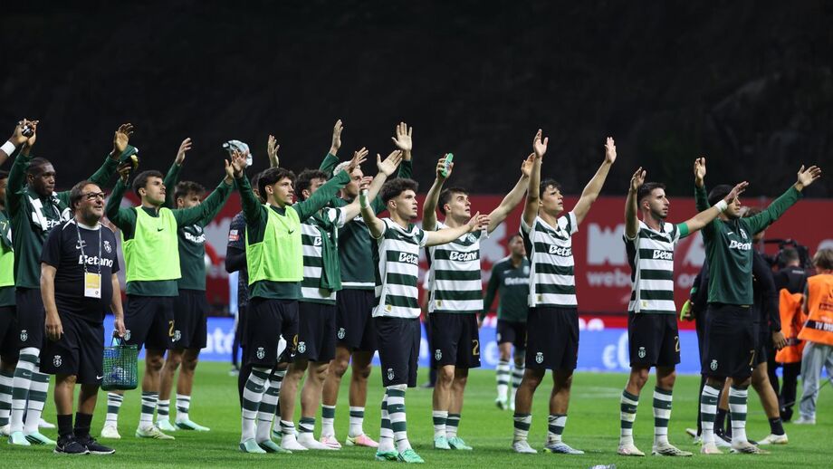 Sporting agradeceram o apoio dos adeptos em Braga