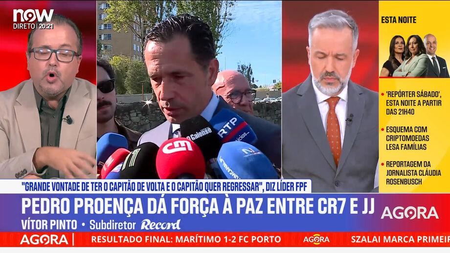 Presidente da FPF fez ponto de situação sobre a polémica na Seleção Nacional entre Jorge Jesus e Cristiano Ronaldo
