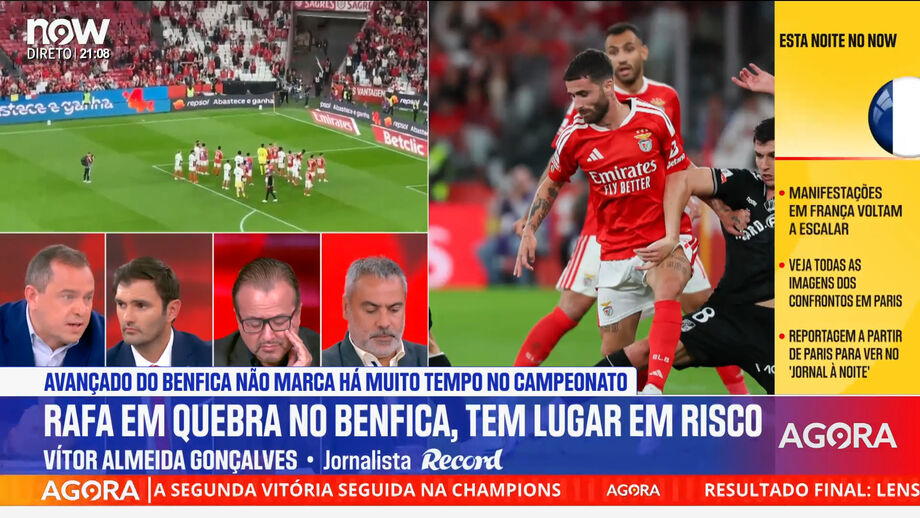 Editor executivo de Record a propósito da quebra de rendimento de Rafa Silva