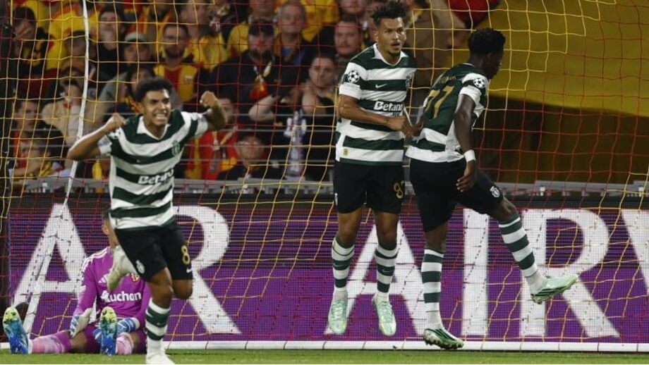 Sporting saiu de França com uma vitória frente ao Lens