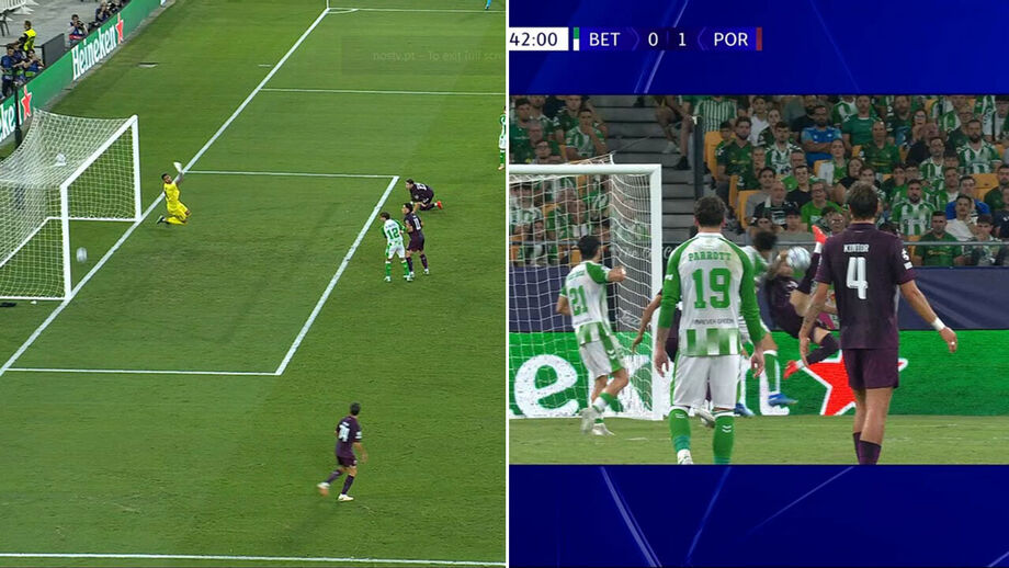 Martim Fernandes marcou e a tecnologia da linha de baliza confirmou, mas árbitro anulou por mão na bola de Borja Sainz após consultar as imagens
