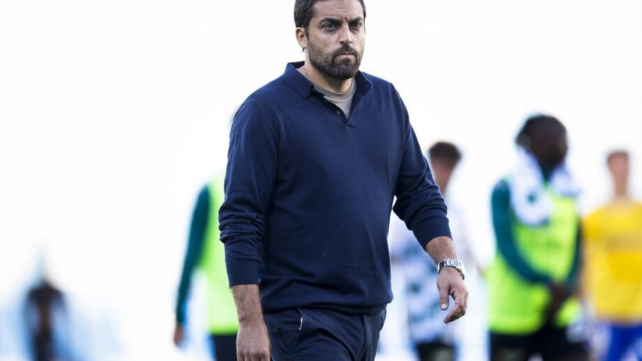 Vasco Botelho da Costa durante o jogo com o Estoril