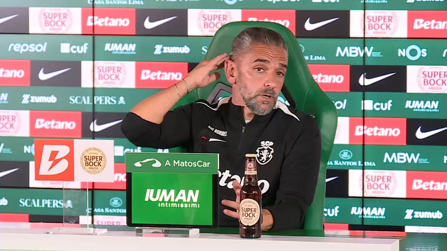 Treinador do Sporting falou também das mudanças de sistema tático