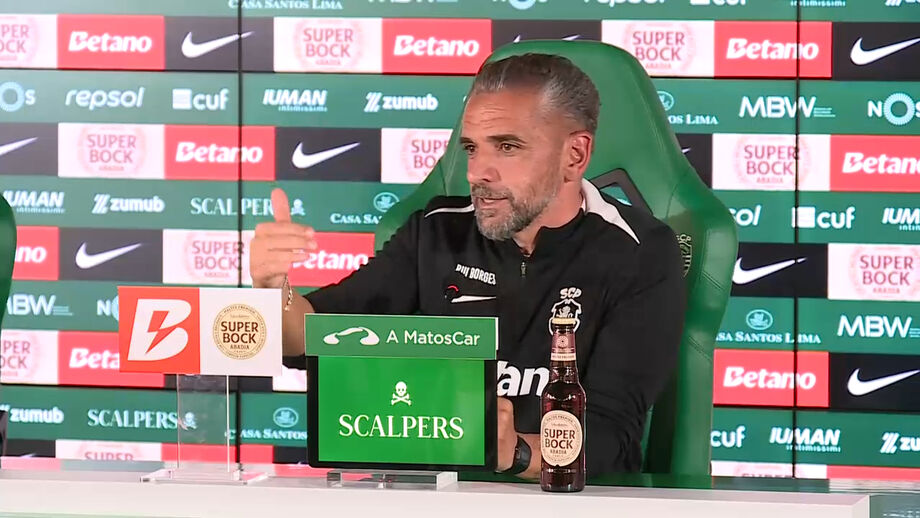 Treinador do Sporting fala sobre a pressão que existe atualmente no clube